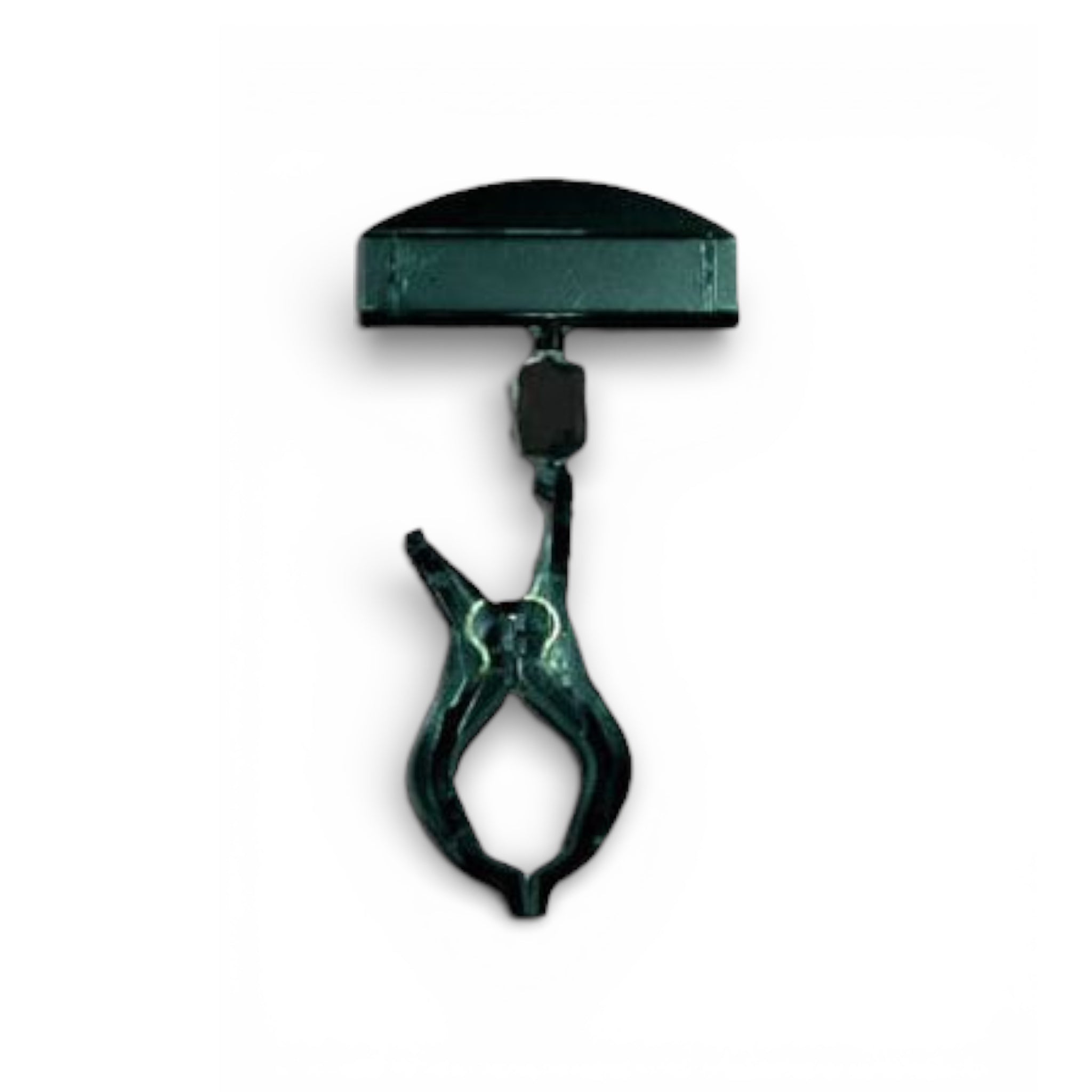 Clear Grip, skilteholder, stor, med bred holder, sort akryl