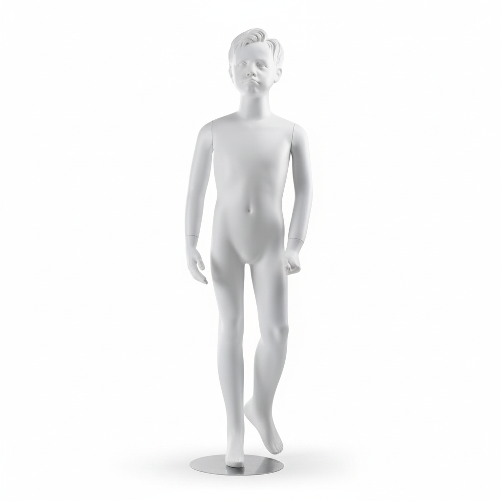 Barnmannekäng för pojkar 9-10 år. Skulpterat hår