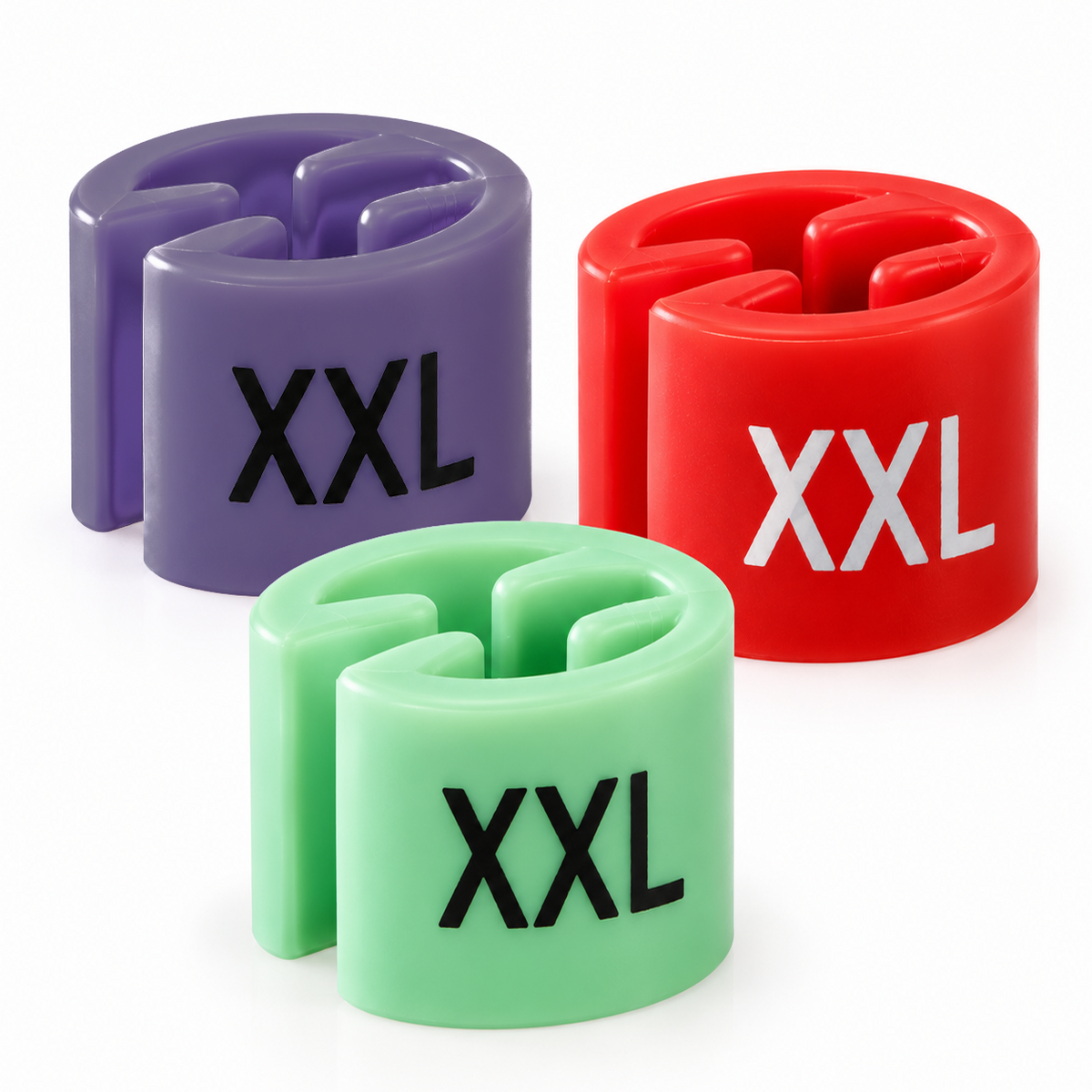 Hängarmärkning. Minibricka str. XXL, 100 st. Välj färg