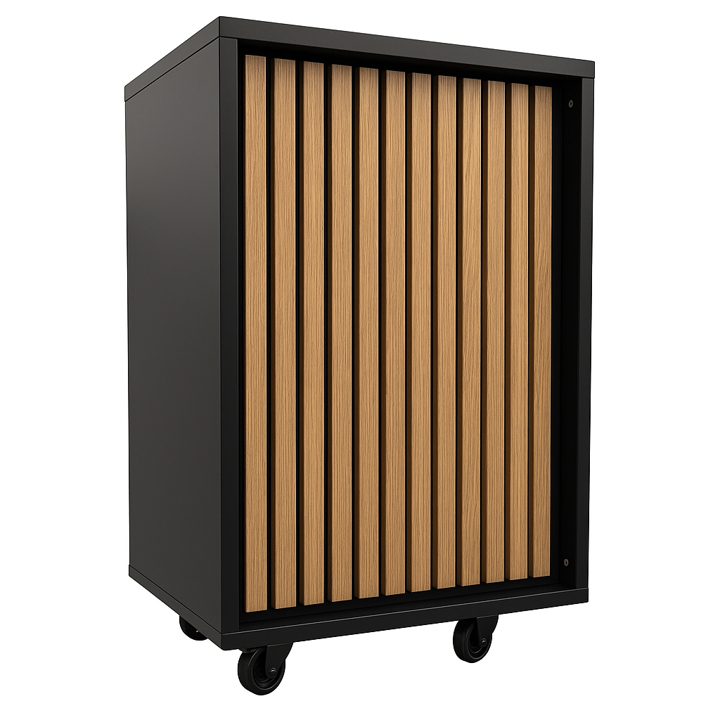 Frame-disk. smalmodul, svart. B55 - akustikplatta front