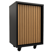 Frame-disk. smalmodul, svart. B55 - akustikplatta front