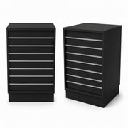 Frame-disk. Smal modul, svart. B55 - rillepanelfront