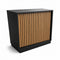 Frame-disk. Bred modul, svart. B110 - akustikplatta front