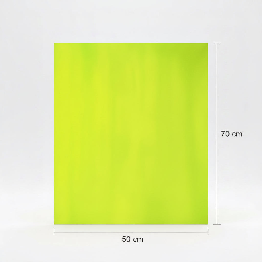 Skyltskarton, belagt på ena sidan, neongul, 260 g, 50 x 70 cm