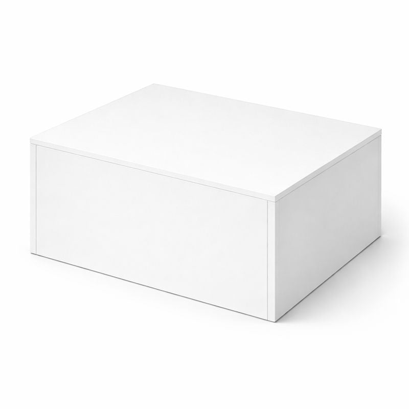 Hvidt melaminpodie 60 x 45 x H30 cm
