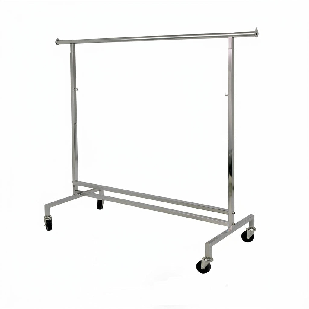 Disco II, höjdjusterbar, krom, B153 x H140-185 cm