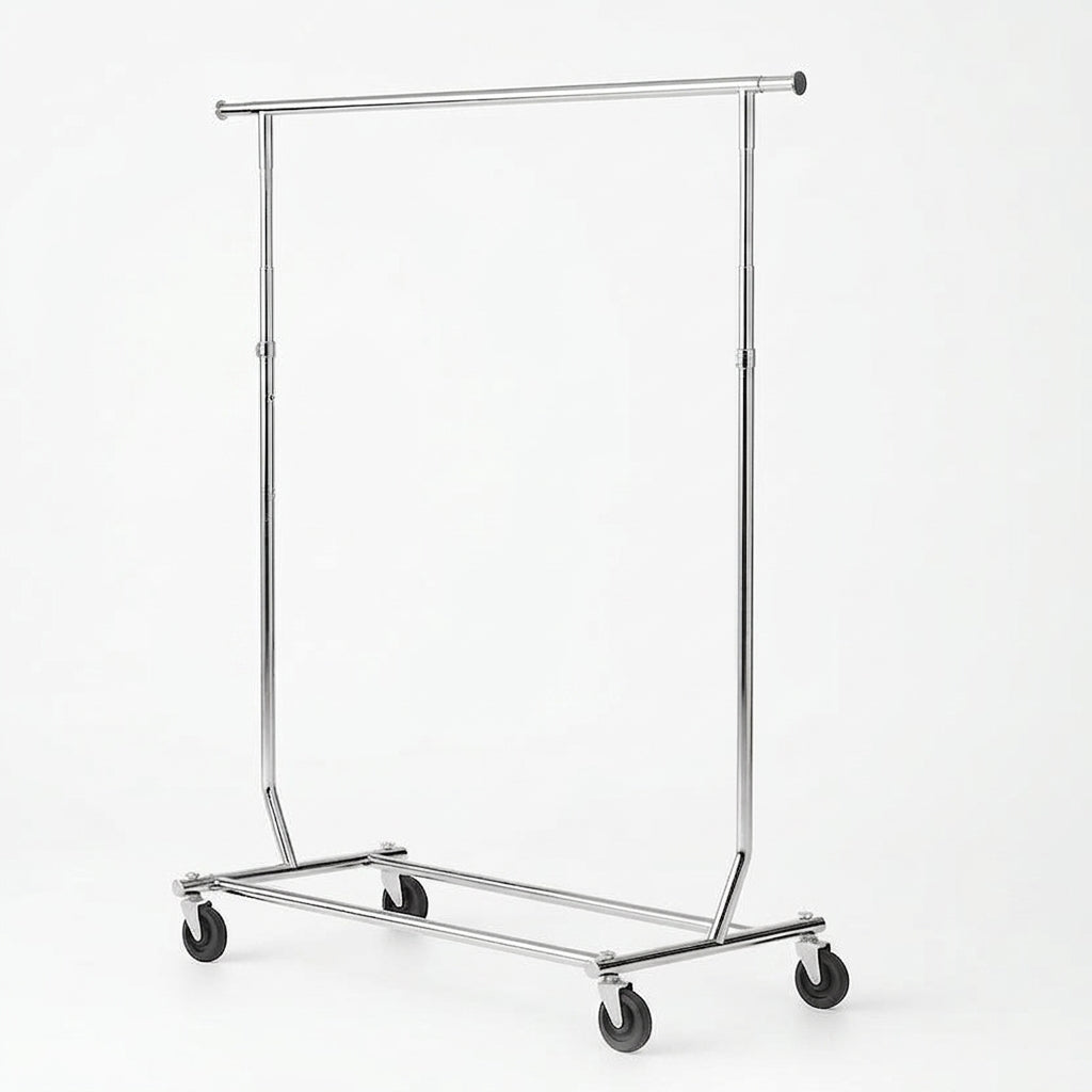 Disco I, helt hopfällbar, justerbar, krom, B128-188 x H145-170 cm