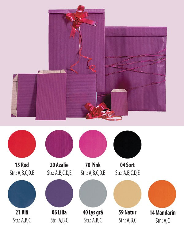 Gavepose, kraftpapir, sort, pk. med 250 stk., 7 x H12 cm