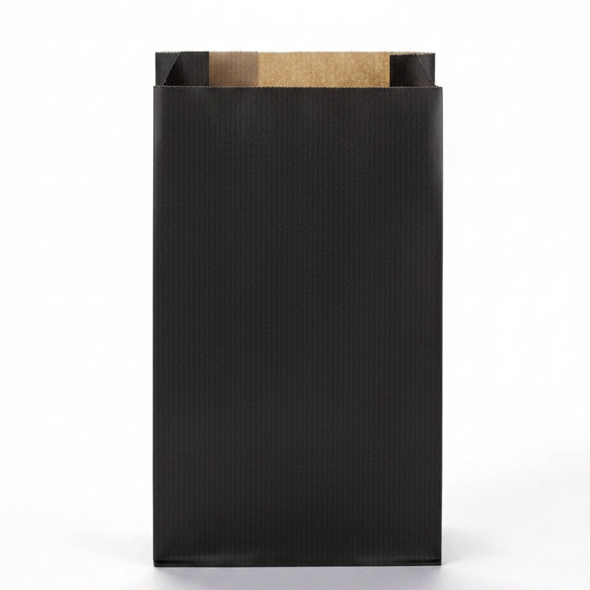 Gåvypåse, kraftpapper, svart, förp. med 250 st., 12 x 4 x H20 cm