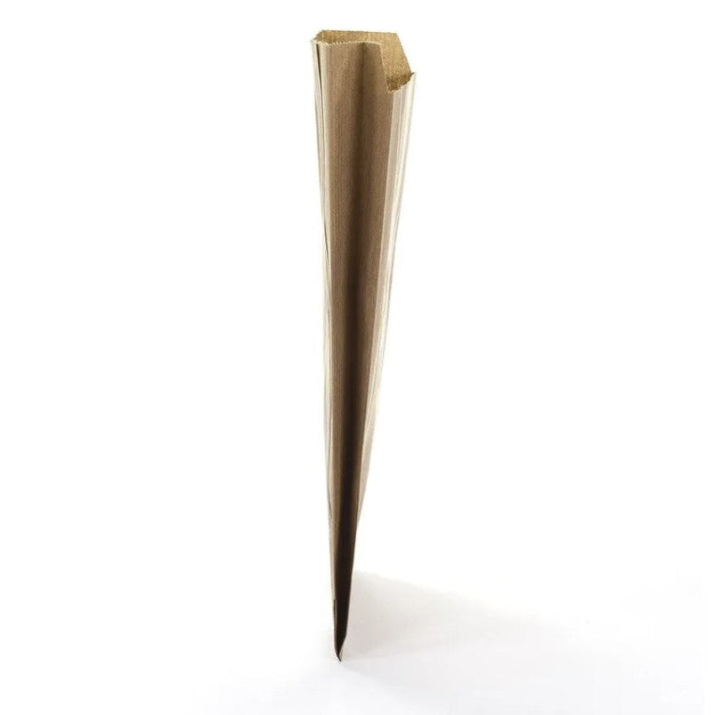 Presentpåse i kraftpapper, natur, förp. med 250 st., 12 x 4 x H20 cm