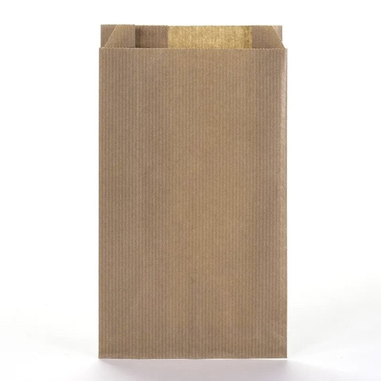 Presentpåse i kraftpapper, natur, förp. med 250 st., 12 x 4 x H20 cm