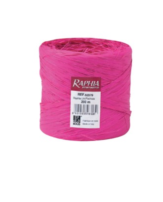 Pink bastbånd til gaveindpakning, 200 m