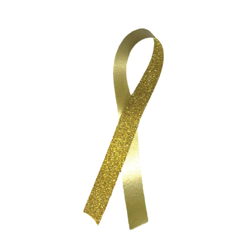 Presentband - Guldglitter. 10 x 225 mtr.