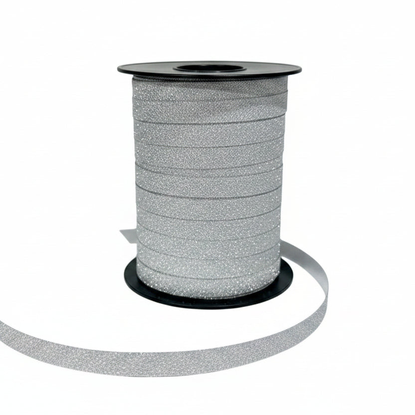 Presentband - Silverglitter. 10 x 225 mtr.