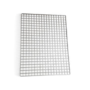 Dekorationsgaller, svart, 90 x H120 cm. Dubbelram för upphängning på vägg eller tak