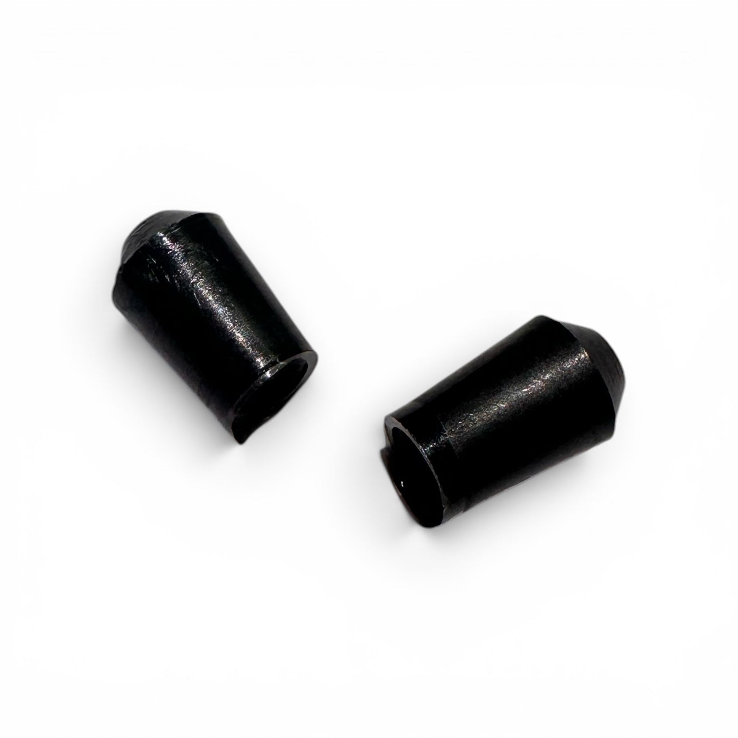 Ändhätta, svart, Ø 4 mm. Passar bl.a. på metallklämbyglar.