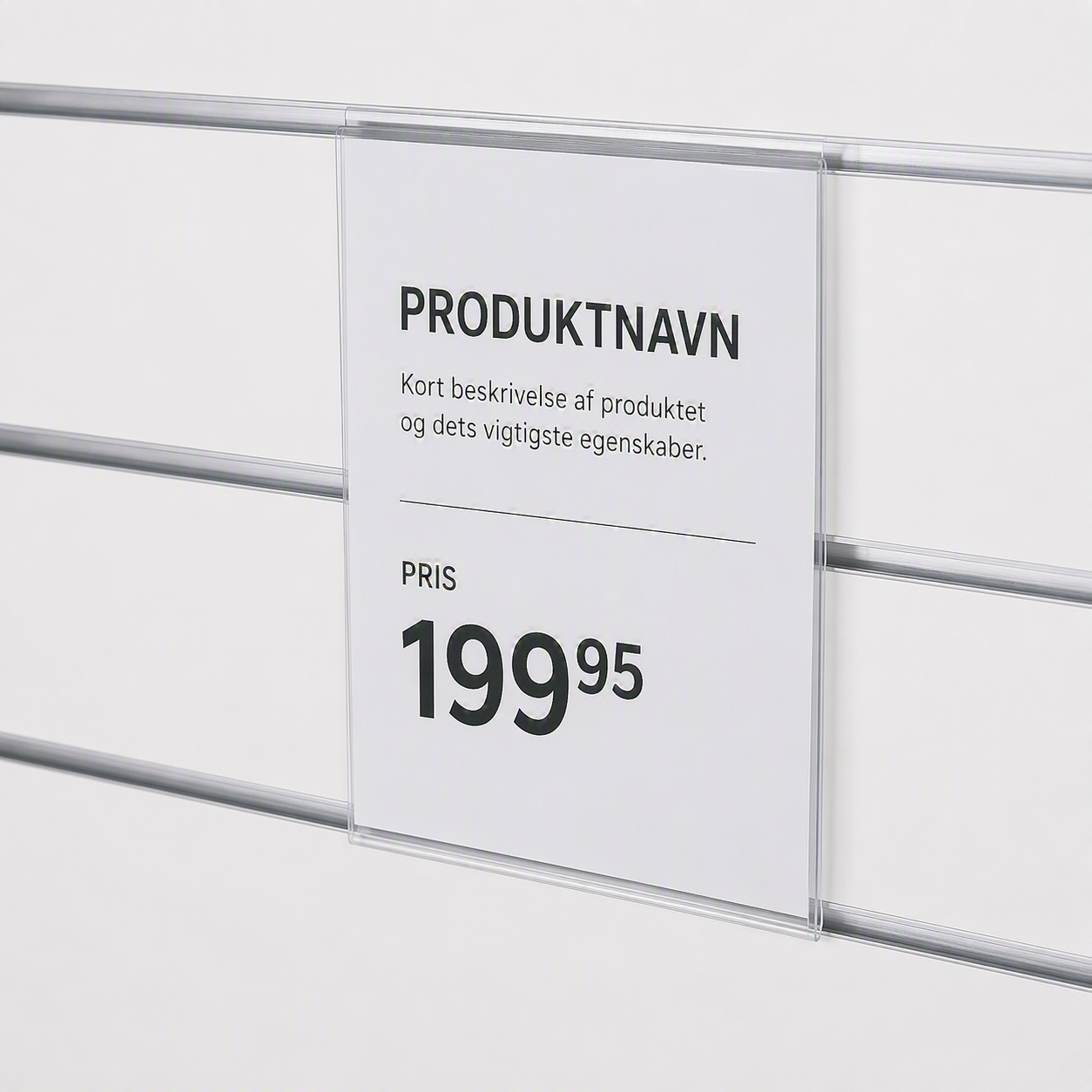 Skyltställ, t/ panel, akryl - A4