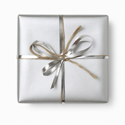 Presentpapper B 50 cm. silver, kraftpapper. 100 m