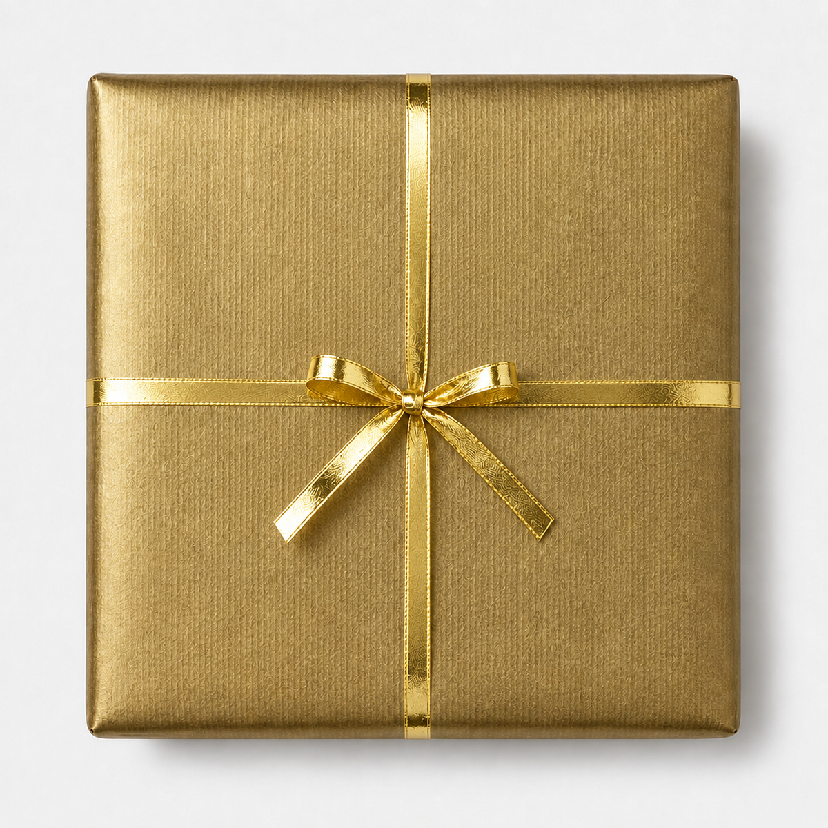 Presentpapper B 57 cm. Guld, matt, kraftpapper. 200 m.