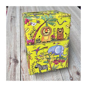 Presentpapper B 57 cm. Barn, Afrikas djur, bestruket papper. 150 mtr.