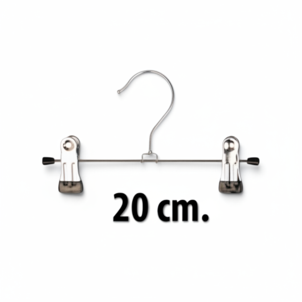Metallklämma (B 20 cm) - 100 st. Svart