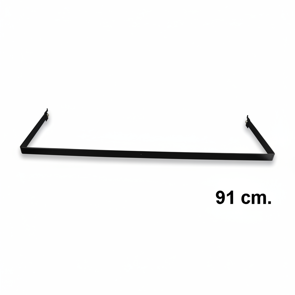 U-böjstång (91 cm) - svart - Superskinne