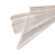 Datalist med hyllhandtag i klar plast – 98,8 cm x H3,9 cm