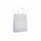 Papperspåse med tvinnat handtag, vit, förpackning om 50 st., 24 x 10 x H32 cm