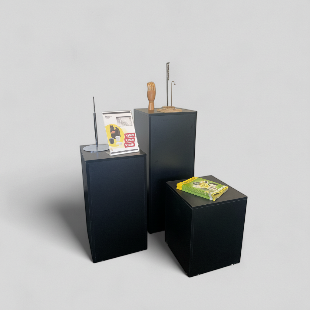Podie-set om 3 st. Svart - osamlad