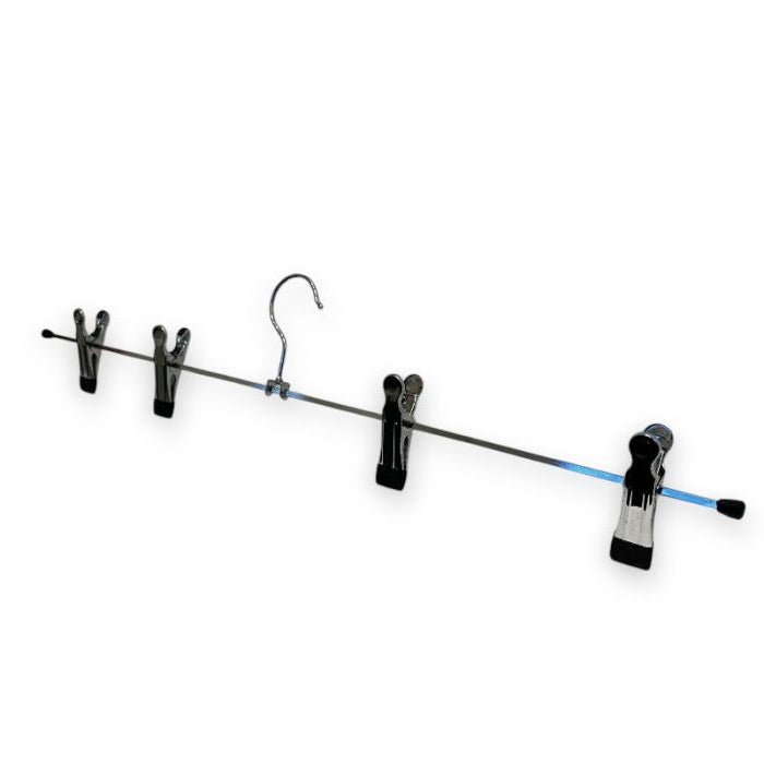 Sort metal klemmebøjle 60 cm med 4 klemmer