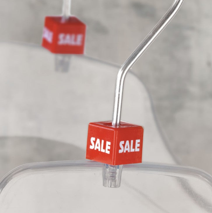 SALE-markörer för galgar. 50 st per påse