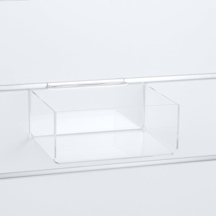 Akryllåda 20,5 x 15,5 x H8,5 cm. För rillpanel