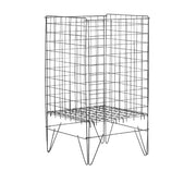 Säljkorg med justerbar botten – svart, 43 x 43 x H77 cm
