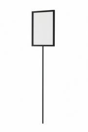 Skilteholder, A4, til Joystativ, sort, 80 cm
