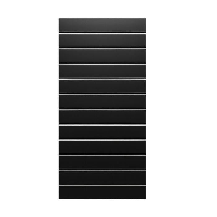 Sort Supersæt rillepanel 59,5 x 120 cm med let tekstur