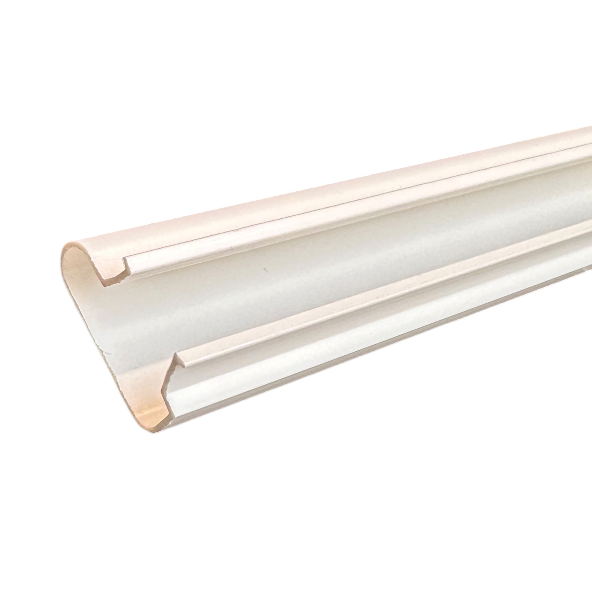 Rillepanel - standard (120 x 240 cm.) - eklook med vita plastlister