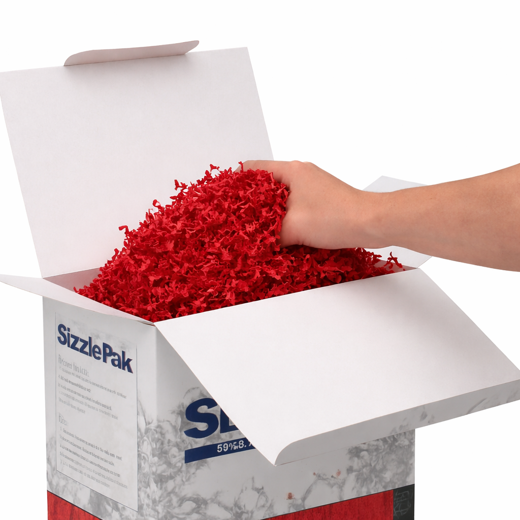 Rød Sizzlepack fyld til gavekurve, 5 kg