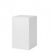 Hvidt melaminpodie 40 x 40 x H75 cm