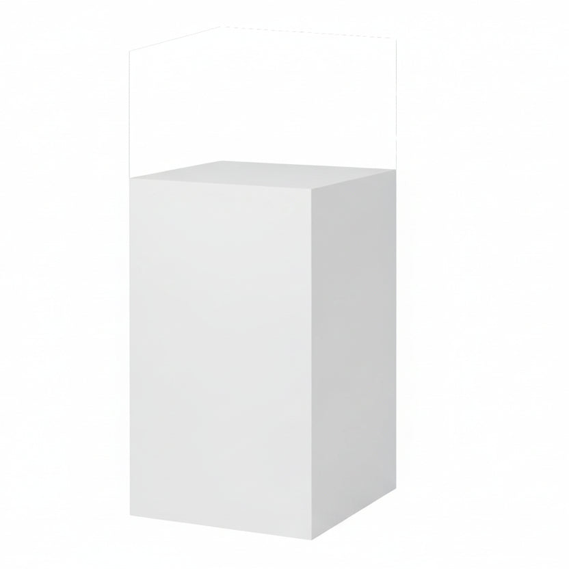 Hvidt melaminpodie 40 x 40 x H75 cm