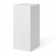 Hvidt melaminpodie 40 x 40 x H100 cm