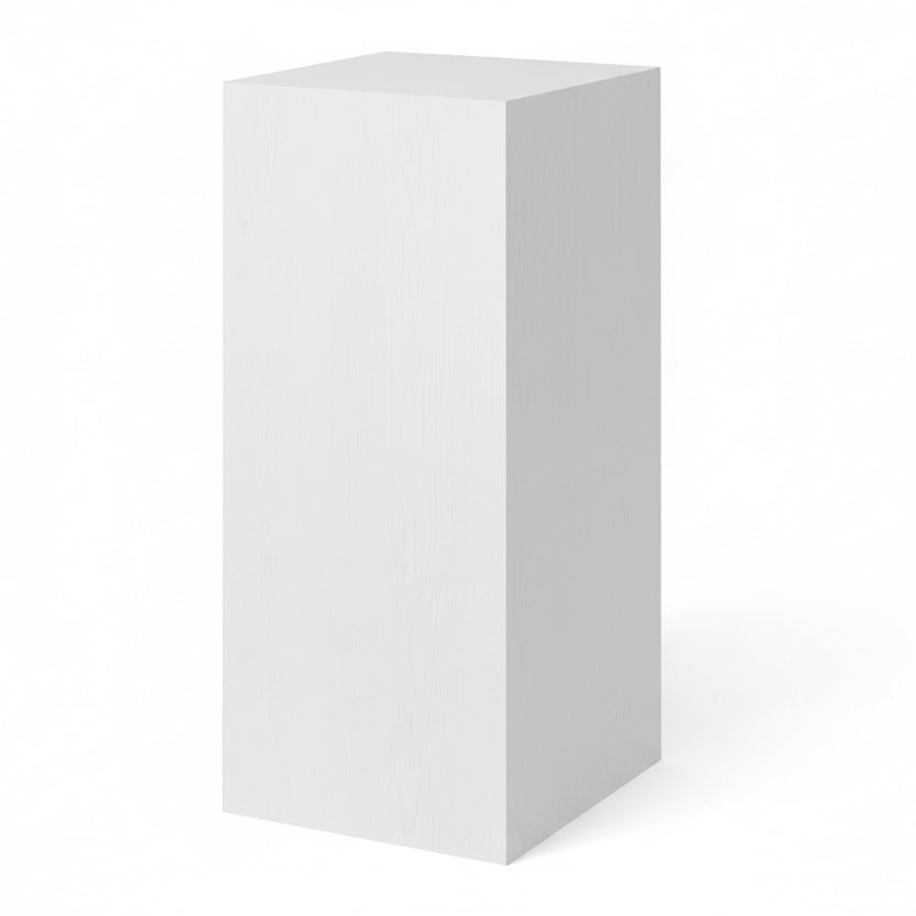 Hvidt melaminpodie 40 x 40 x H100 cm