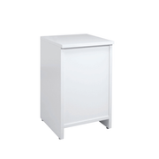 Disk lukket (B 52 cm.) - Hvid - Flexia