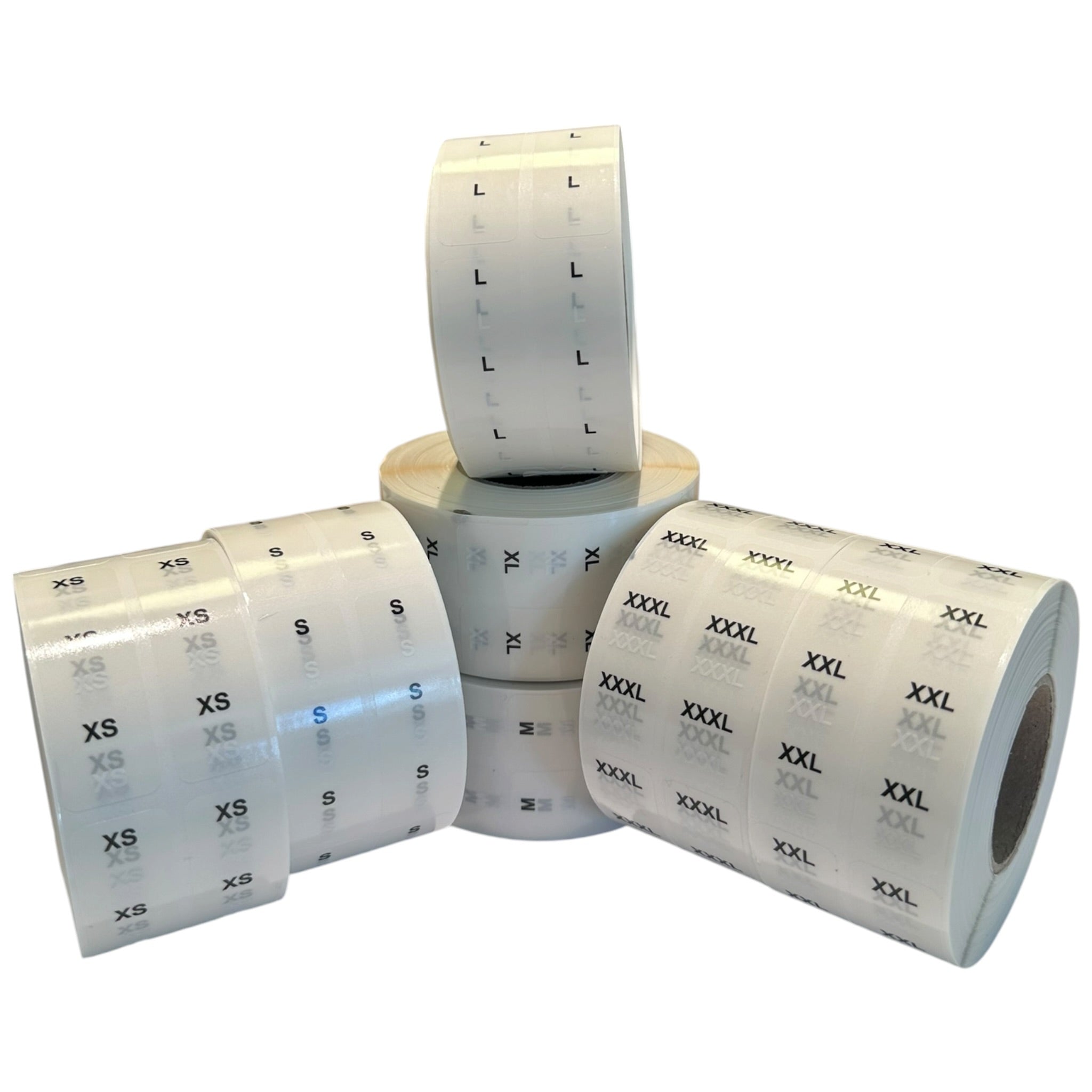 Storleksmärkning 1 000 st. per rulle. Välj storlek
