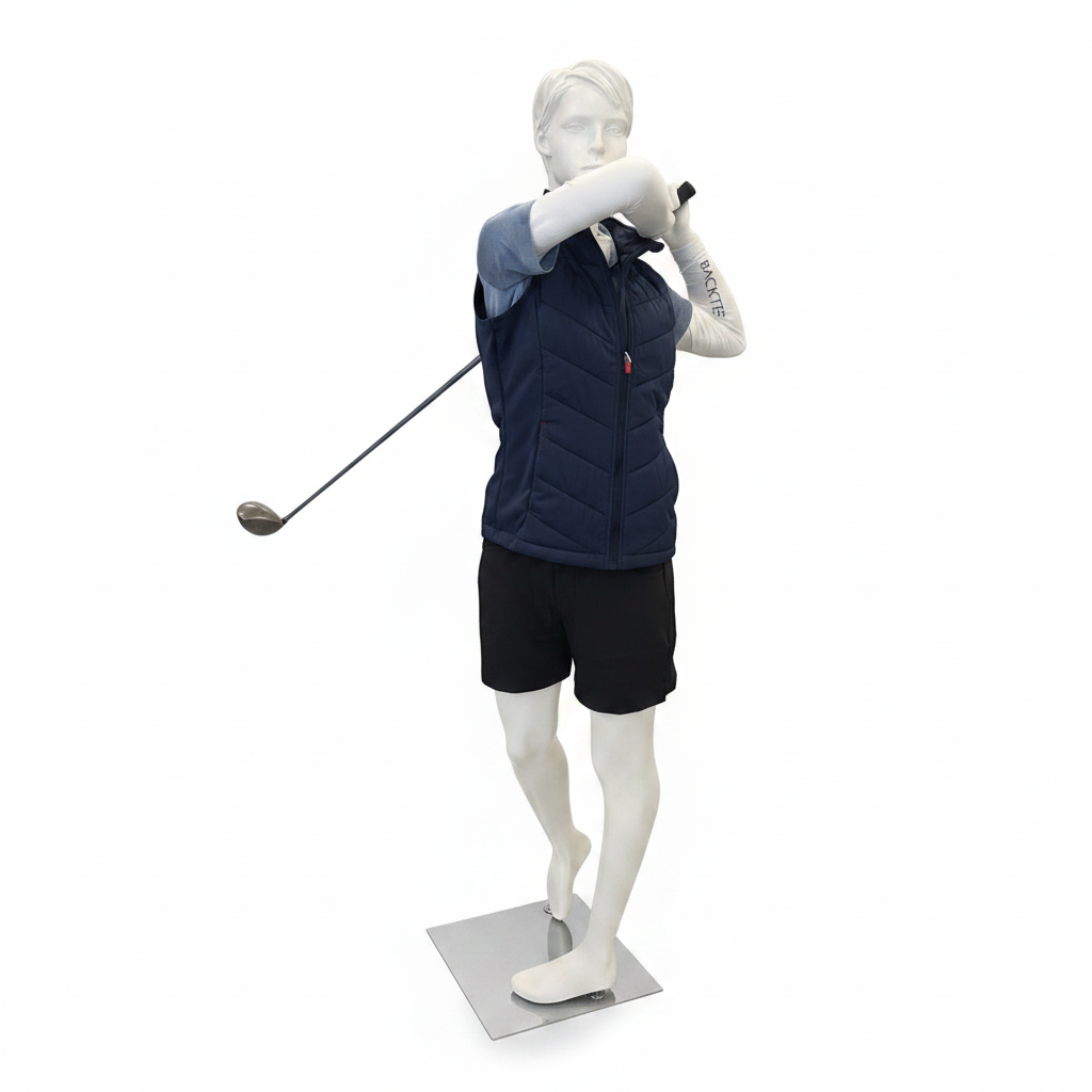 Sport damdocka, golf - vit