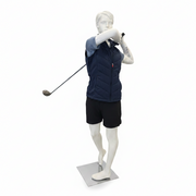 Sport damdocka, golf - vit