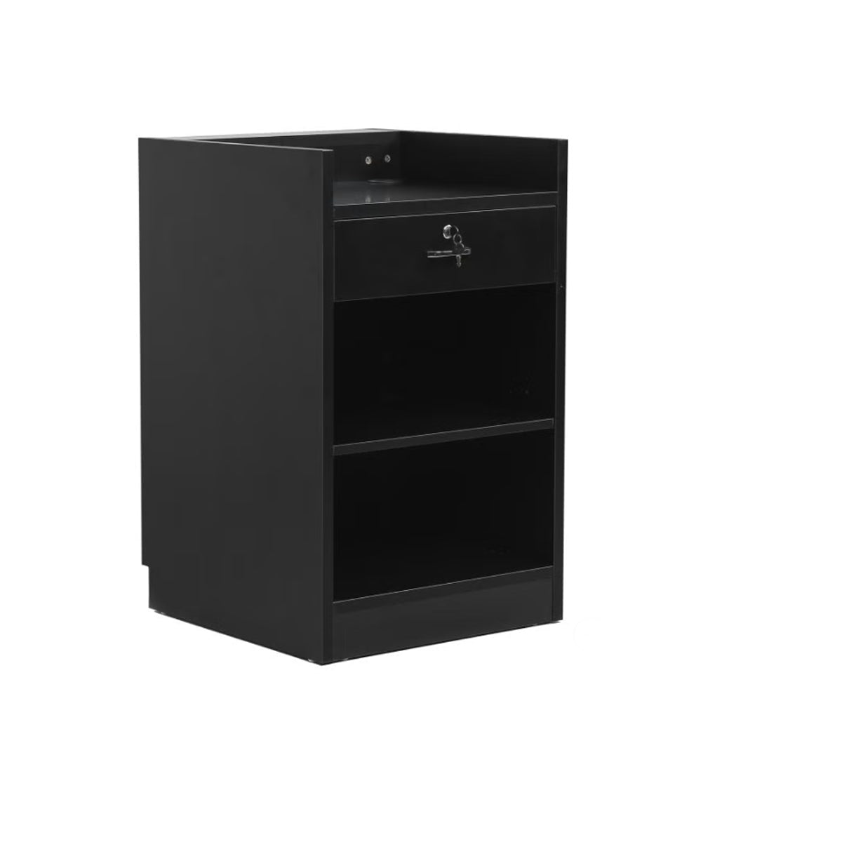 MADS smal butiksdisk, svart B 60 - rillpanelfront