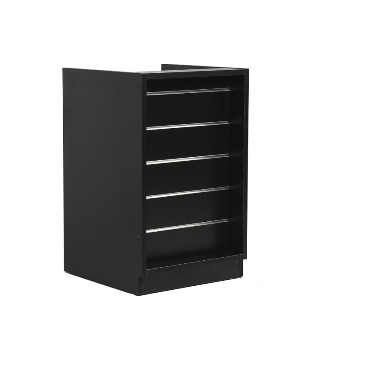 MADS smal butiksdisk, svart B 60 - rillpanelfront