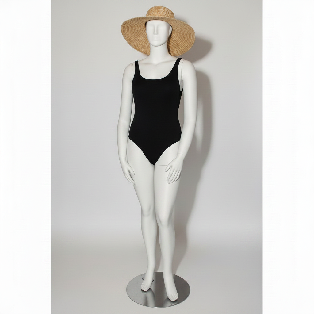 XL damdocka med huvud. Curved