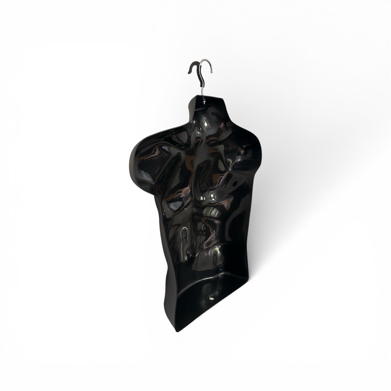 Hængetorso, herr, kort, med front och krok, svart, H70 cm