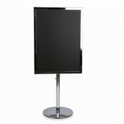 Menykorthållare, A4, krom